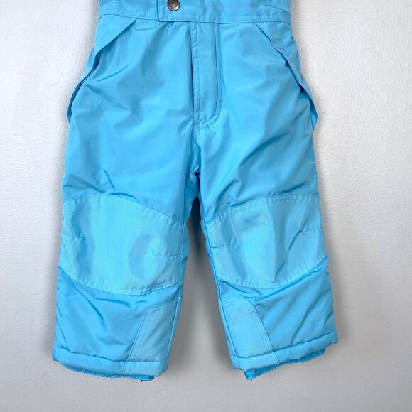 Snozu Toddler Ski Bib Snow Overall Pants Jumpsuit Zip Closure Wide Leg Size 2T - Picture 5 of 9